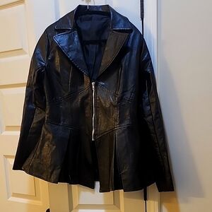 Black Leather Women's Jacket